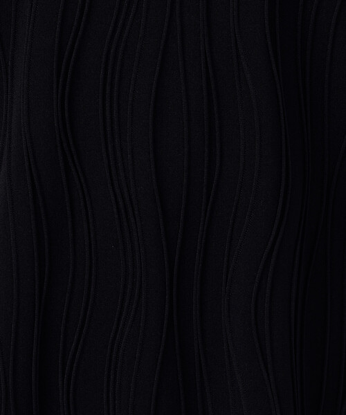 COMME CA ISM（コムサイズム）の「クルーネック　ストレッチプリーツカットソー / セットアップ対応（Tシャツ/カットソー・レディース・ブルー/アイボリー/ブラック・MEDIUM/LARGE）」の21枚目の写真