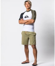 Quiksilver（クイックシルバー）の「EVERYDAY SOLID VOLLE/クイックシルバー水陸両用ウエストゴムサーフトランクス・ボードーショーツ・バギーショーツ(水着)（水着）」