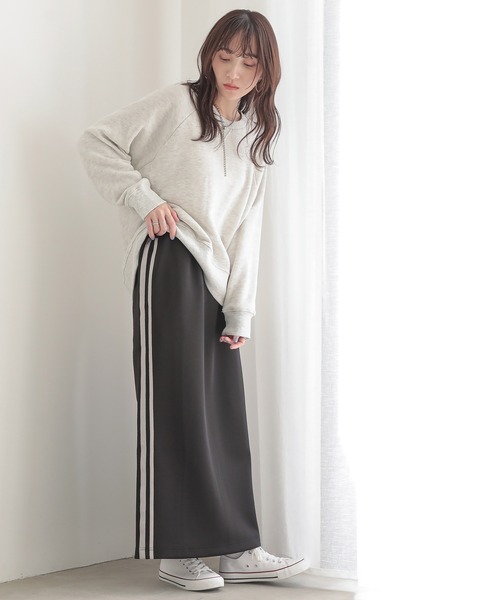 n'OrLABEL(ノアールレーベル)の「【機能素材】『ダンボールサイドラインナロースカート』(スカート・レディース・ブラック/アイボリー・2/1)」の21枚目の写真