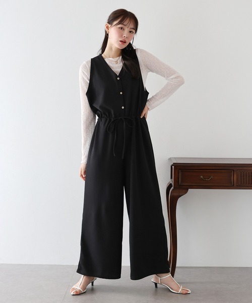 Vネック オールインワン 楽天市場】【全品2BUY15%OFFクーポン】[低身長/高身長サイズ有