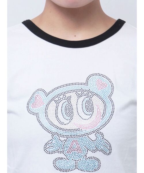 jouetie(ジュエティ)の「【ANGELBLUE(エンジェルブルー)×jouetie】ドロストTシャツ(Tシャツ/カットソー・レディース・ブラック/オフホワイト/ブルー・MEDIUM)」の7枚目の写真