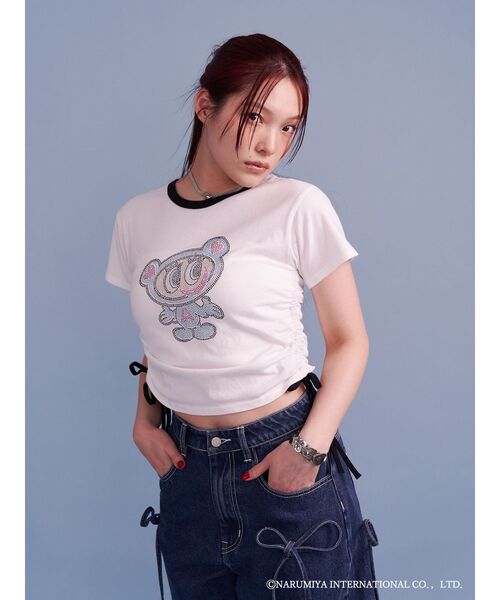 jouetie × ANJELBLUE ドロストTシャツ ANGELBLUE×jouetie】ドロストTシャツ｜ジュエティの通販｜&mall