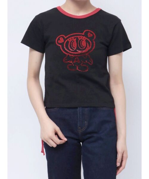 jouetie(ジュエティ)の「【ANGELBLUE(エンジェルブルー)×jouetie】ドロストTシャツ(Tシャツ/カットソー・レディース・ブラック/オフホワイト/ブルー・MEDIUM)」の18枚目の写真