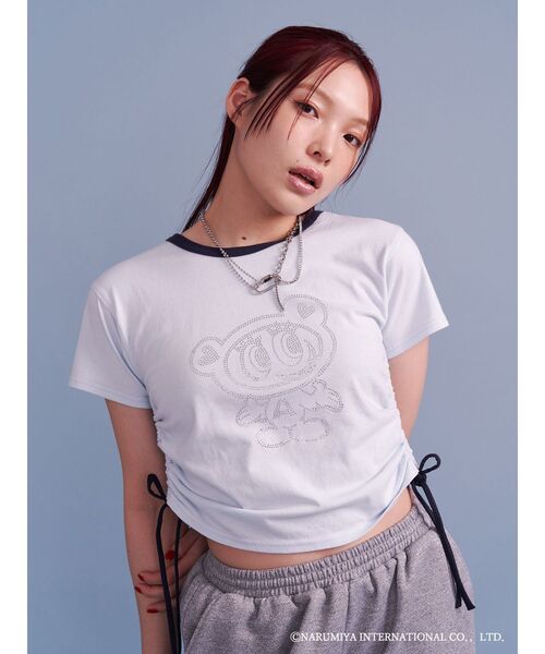 売り切れました！jouetie ジュエティ Angel Tシャツ ANGELBLUE(エンジェルブルー)×jouetie】ドロストTシャツ（T