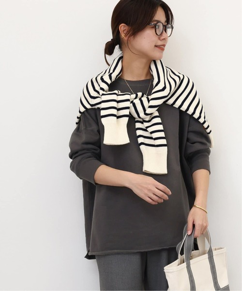 JOURNAL STANDARD relume（ジャーナルスタンダード　レリューム）の「《追加6》オーバーサイズロングスウェット（スウェット・レディース・チャコールグレー/ホワイト系その他/ライトグリーン/ブルー・FREE）」の19枚目の写真