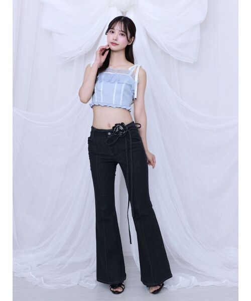 EATME（イートミー）の「ショルダーリボンベアビスチェ（キャミソール・レディース・ブルー/グリーン/オフホワイト・FREE）」の12枚目の写真