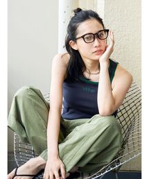 Ungrid | 【WEB限定】バイカラーロゴタンクトップ(タンクトップ)