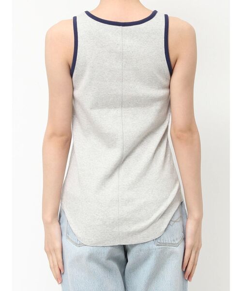 Ungrid（アングリッド）の「【WEB限定】バイカラーロゴタンクトップ（タンクトップ・レディース・ライトグレー/ブラウン/チャコールグレー・FREE）」の9枚目の写真