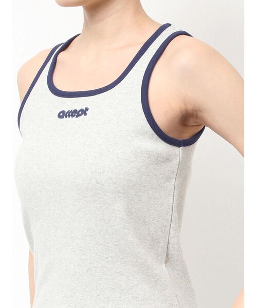 Ungrid（アングリッド）の「【WEB限定】バイカラーロゴタンクトップ（タンクトップ・レディース・ライトグレー/ブラウン/チャコールグレー・FREE）」の11枚目の写真