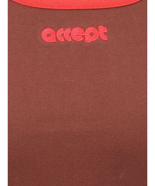 Ungrid（アングリッド）の「【WEB限定】バイカラーロゴタンクトップ（タンクトップ・レディース・ライトグレー/ブラウン/チャコールグレー・FREE）」の7枚目の写真