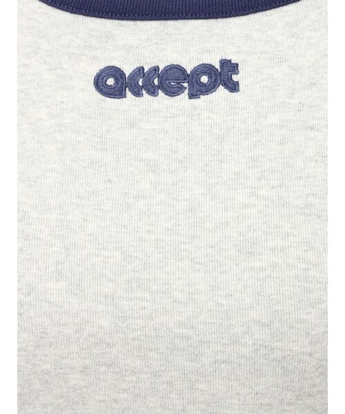 Ungrid（アングリッド）の「【WEB限定】バイカラーロゴタンクトップ（タンクトップ・レディース・ライトグレー/ブラウン/チャコールグレー・FREE）」の8枚目の写真