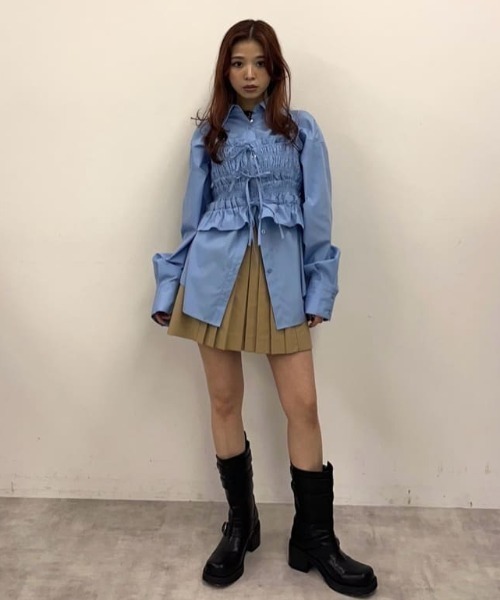 BUSTIER LAYRED SH ビスチェ レイヤード シャツ（シャツ