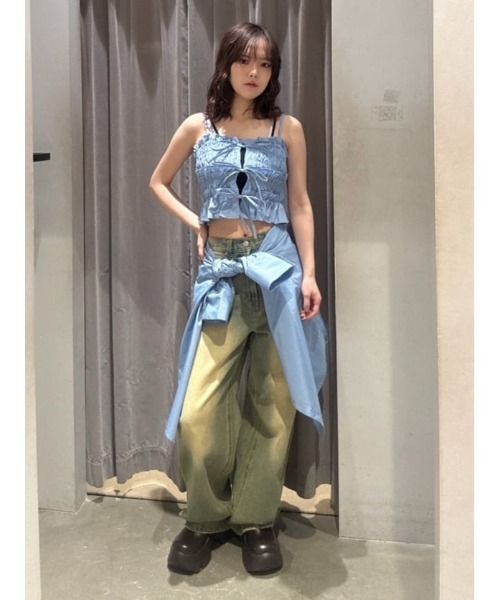 BUSTIER LAYRED SH ビスチェ レイヤード シャツ（シャツ