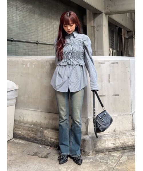 SLY（スライ）の「BUSTIER LAYRED SH ビスチェ レイヤード