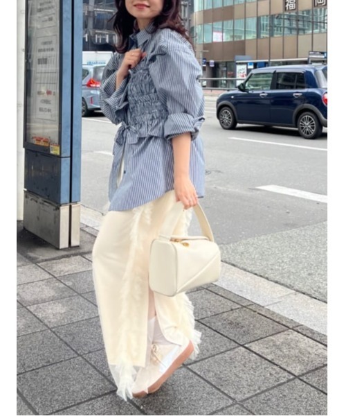 SLY（スライ）の「BUSTIER LAYRED SH ビスチェ レイヤード