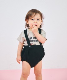 【ベビー】2段階調整 ジャガードサスペンダー