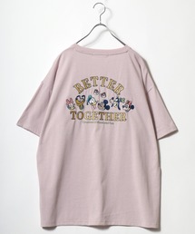 Disney（ディズニー）キャラクター刺繍・サガラ刺繍ビッグシルエットＴシャツ レディース/ミッキーマウス ミニーマウス スティッチ