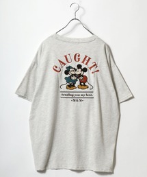 Disney（ディズニー）の「Disney（ディズニー）キャラクター刺繍・サガラ刺繍ビッグシルエットＴシャツ レディース/ミッキーマウス ミニーマウス スティッチ（Tシャツ/カットソー・メンズ）」
