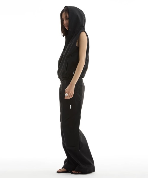 WESTBOY（ウエストボーイ）の「フード付きテックベスト ジップアップ ユニセックス FKF25S1OT15【FUNKYFUN】（ベスト・メンズ・ブラック・XL/M/L）」の4枚目の写真