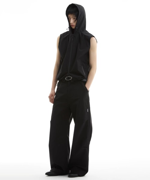 WESTBOY（ウエストボーイ）の「フード付きテックベスト ジップアップ ユニセックス FKF25S1OT15【FUNKYFUN】（ベスト・メンズ・ブラック・XL/M/L）」の14枚目の写真