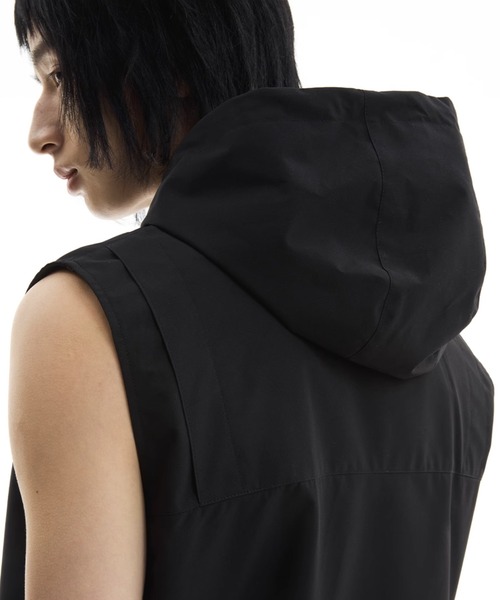 WESTBOY（ウエストボーイ）の「フード付きテックベスト ジップアップ ユニセックス FKF25S1OT15【FUNKYFUN】（ベスト・メンズ・ブラック・XL/M/L）」の22枚目の写真