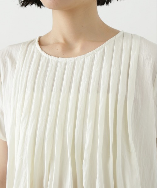 N.(N. Natural Beauty Basic)(エヌエヌナチュラルビューティーベーシック)の「タックフルブラウス(シャツ/ブラウス・レディース・オフホワイト/ブルー/ライトグリーン・MEDIUM)」の22枚目の写真