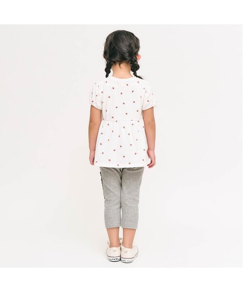 apres les cours(アプレレクール)の「サイドフリルひんやりレギンス(レギンス/スパッツ・キッズ・グレー/アイボリー/ブラック・100/80/130/120/110/90)」の5枚目の写真