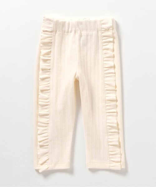 apres les cours(アプレレクール)の「サイドフリルひんやりレギンス(レギンス/スパッツ・キッズ・グレー/アイボリー/ブラック・100/80/130/120/110/90)」の12枚目の写真