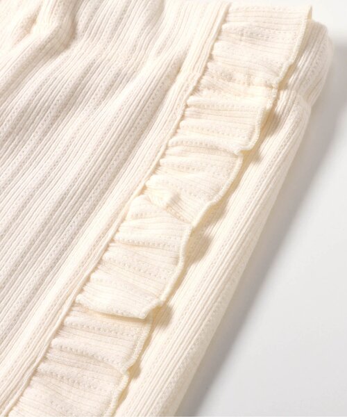 apres les cours(アプレレクール)の「サイドフリルひんやりレギンス(レギンス/スパッツ・キッズ・グレー/アイボリー/ブラック・100/80/130/120/110/90)」の15枚目の写真