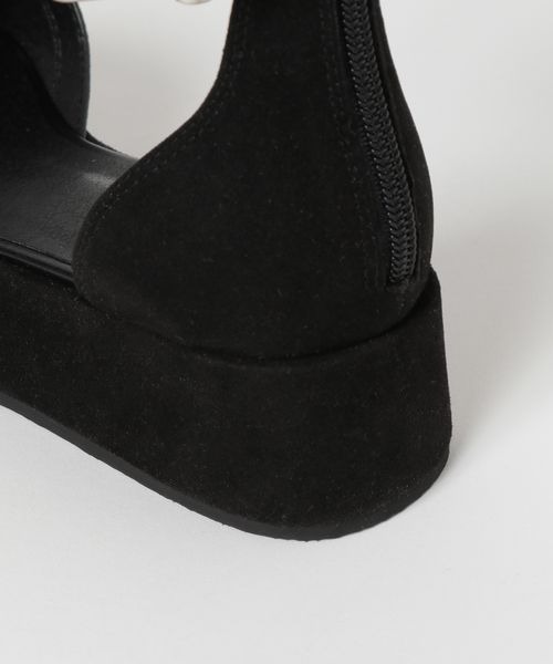 JEANASIS（ジーナシス）の「Ｗクラスプフラットサンダル/329243（サンダル・レディース・ブラウン/パイソン/ブラック・LARGE/MEDIUM）」の8枚目の写真