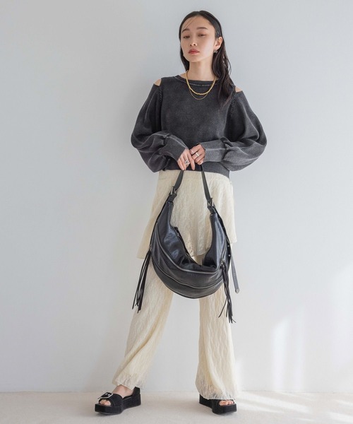 JEANASIS（ジーナシス）の「Ｗクラスプフラットサンダル/329243（サンダル・レディース・ブラウン/パイソン/ブラック・LARGE/MEDIUM）」の16枚目の写真