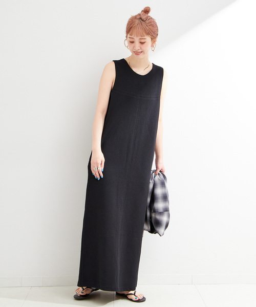 B.C STOCK(ベーセーストック)の「ウォッシャブル / Iラインノースリワンピース(ワンピース・レディース・ブラウン/ライトグリーン/ブラック・SMALL/MEDIUM)」の5枚目の写真