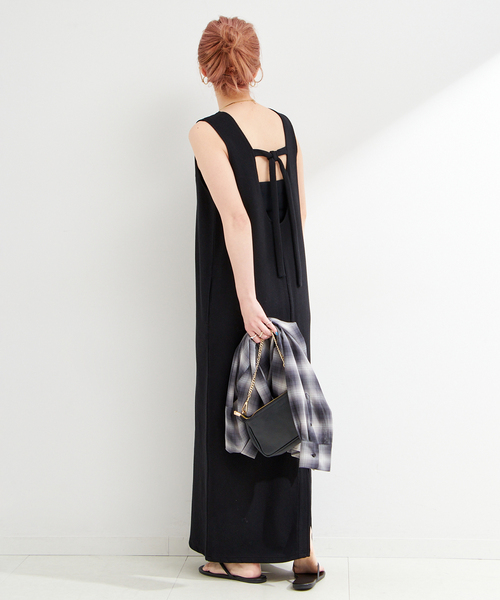 B.C STOCK(ベーセーストック)の「ウォッシャブル / Iラインノースリワンピース(ワンピース・レディース・ブラウン/ライトグリーン/ブラック・SMALL/MEDIUM)」の7枚目の写真