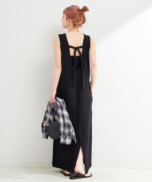 B.C STOCK(ベーセーストック)の「ウォッシャブル / Iラインノースリワンピース(ワンピース・レディース・ブラウン/ライトグリーン/ブラック・SMALL/MEDIUM)」の8枚目の写真