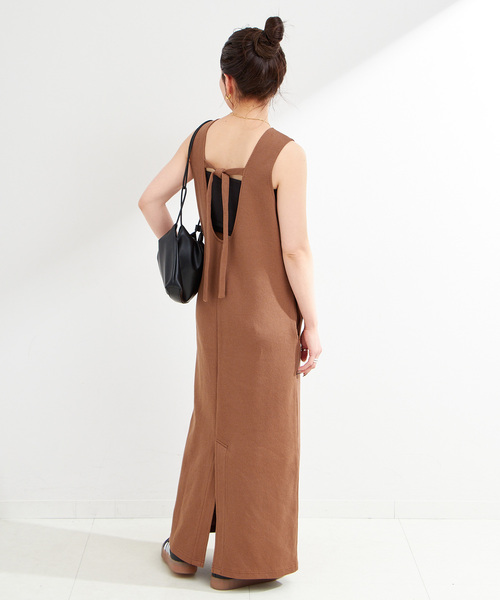 B.C STOCK(ベーセーストック)の「ウォッシャブル / Iラインノースリワンピース(ワンピース・レディース・ブラウン/ライトグリーン/ブラック・SMALL/MEDIUM)」の11枚目の写真