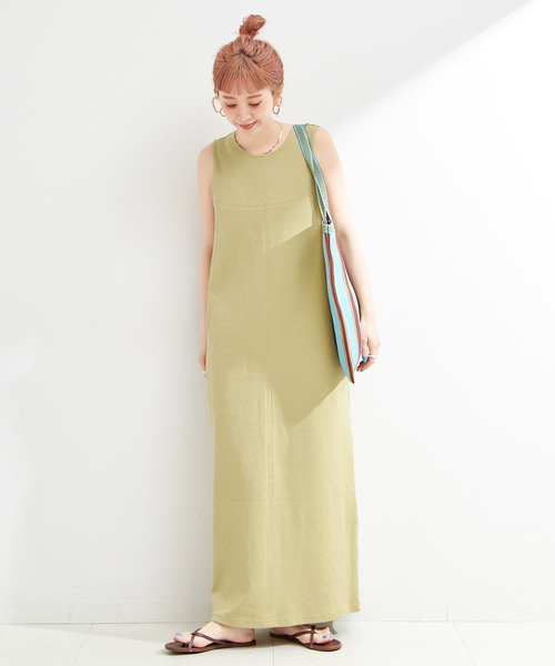 B.C STOCK(ベーセーストック)の「ウォッシャブル / Iラインノースリワンピース(ワンピース・レディース・ブラウン/ライトグリーン/ブラック・SMALL/MEDIUM)」の14枚目の写真