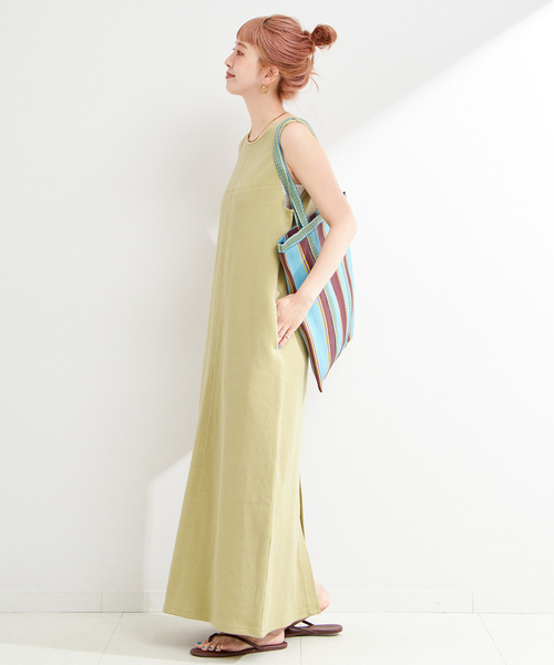 B.C STOCK(ベーセーストック)の「ウォッシャブル / Iラインノースリワンピース(ワンピース・レディース・ブラウン/ライトグリーン/ブラック・SMALL/MEDIUM)」の15枚目の写真