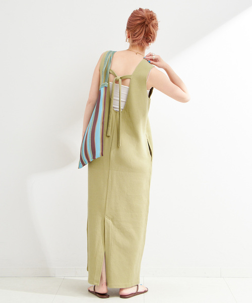 B.C STOCK(ベーセーストック)の「ウォッシャブル / Iラインノースリワンピース(ワンピース・レディース・ブラウン/ライトグリーン/ブラック・SMALL/MEDIUM)」の16枚目の写真