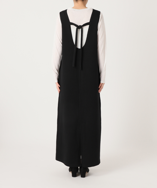 Y's ワイズ♡カシミヤ混 変形 ノースリブ ワンピース ワイドシルエット　黒 Y's ワイズ♡カシミヤ混 変形 ノースリブ ワンピース ワイド