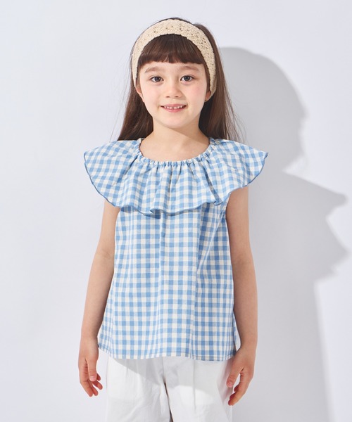 ever closet（エバークローゼット）の「ノースリーブ チュニック（チュニック・キッズ・ピンク/ネイビー/レッド系その他/サックスブルー系・90cm/100cm/110cm/120cm/130cm/140cm）」の2枚目の写真