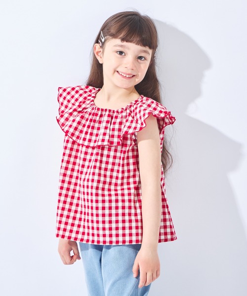 ever closet（エバークローゼット）の「ノースリーブ チュニック（チュニック・キッズ・ピンク/ネイビー/レッド系その他/サックスブルー系・90cm/100cm/110cm/120cm/130cm/140cm）」の4枚目の写真