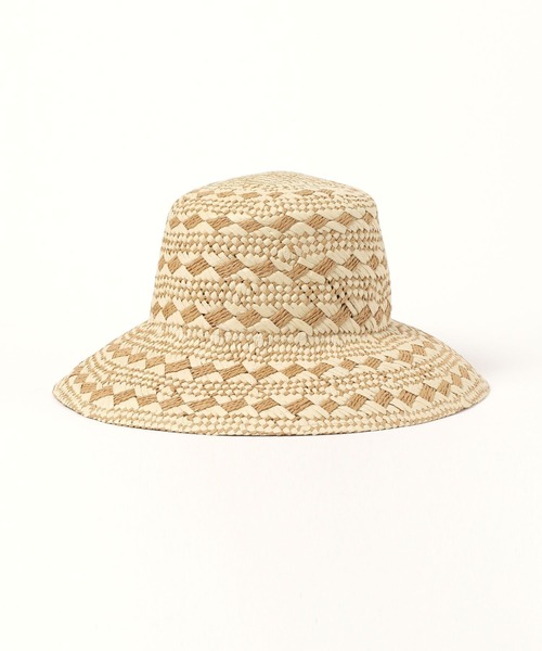 studio CLIP(スタディオクリップ)の「【daily CLIP】odds MIX柄ハット(ハット・レディース・ナチュラル・FREE)」の2枚目の写真