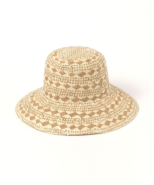 studio CLIP(スタディオクリップ)の「【daily CLIP】odds MIX柄ハット(ハット・レディース・ナチュラル・FREE)」の4枚目の写真