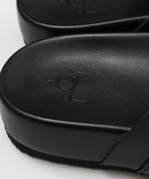 eL(エル)の「【eL】Belt Slide Sandal/324859(サンダル・レディース・オフホワイト/ブラック・MEDIUM/LARGE)」の13枚目の写真