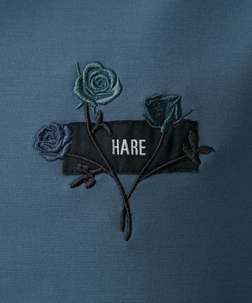 HARE(ハレ)の「【接触冷感】タグロゴシシュウカットソー(HARE)(Tシャツ/カットソー・メンズ・ブルー/ブラック/ホワイト/ネイビー/イエロー・SMALL/MEDIUM)」の10枚目の写真