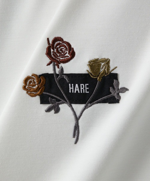 HARE(ハレ)の「【接触冷感】タグロゴシシュウカットソー(HARE)(Tシャツ/カットソー・メンズ・ブルー/ブラック/ホワイト/ネイビー/イエロー・SMALL/MEDIUM)」の11枚目の写真