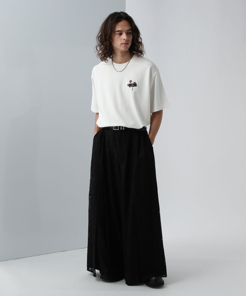 HARE(ハレ)の「【接触冷感】タグロゴシシュウカットソー(HARE)(Tシャツ/カットソー・メンズ・ブルー/ブラック/ホワイト/ネイビー/イエロー・SMALL/MEDIUM)」の6枚目の写真