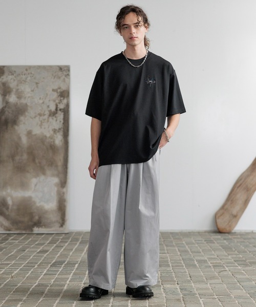 セール】【接触冷感】タグロゴシシュウカットソー(HARE)（Tシャツ