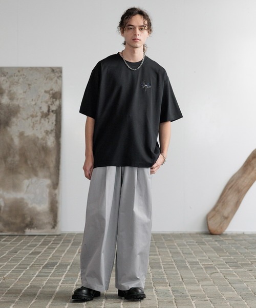 HARE(ハレ)の「【接触冷感】タグロゴシシュウカットソー(HARE)(Tシャツ/カットソー・メンズ・ブルー/ブラック/ホワイト/ネイビー/イエロー・SMALL/MEDIUM)」の18枚目の写真