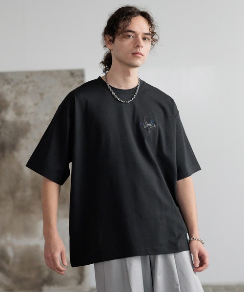 HARE(ハレ)の「【接触冷感】タグロゴシシュウカットソー(HARE)(Tシャツ/カットソー・メンズ・ブルー/ブラック/ホワイト/ネイビー/イエロー・SMALL/MEDIUM)」の20枚目の写真